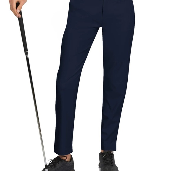Under Armour Women’s Fitted UPF 30 Black Golf Pants - Picture 1 of 6